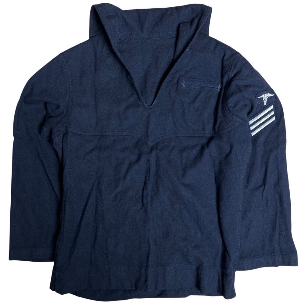 Vintage US Navy Jumper Mens 36 Dress Wool  Crackerjack Vietnam War Hospital Corp